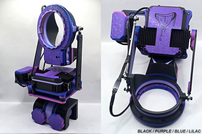 black purple hues