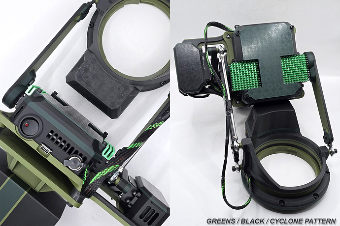 green black