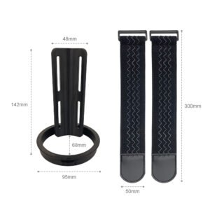 Open Receiver for Twist 68mm/82mm - 68mm, Black